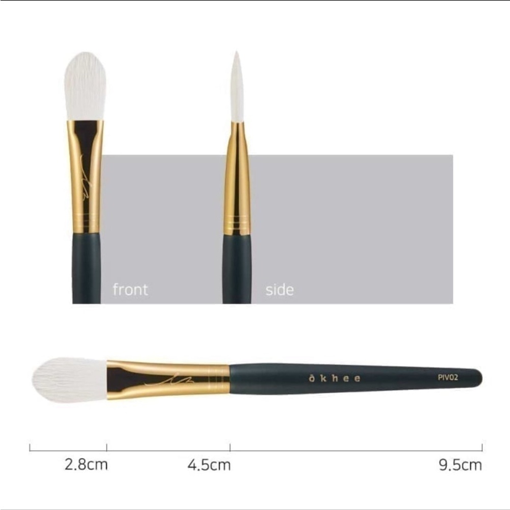 Korean Pro MUA Okhee Synthetic Detail Face Setting Powder Makeup Brush #PIV02